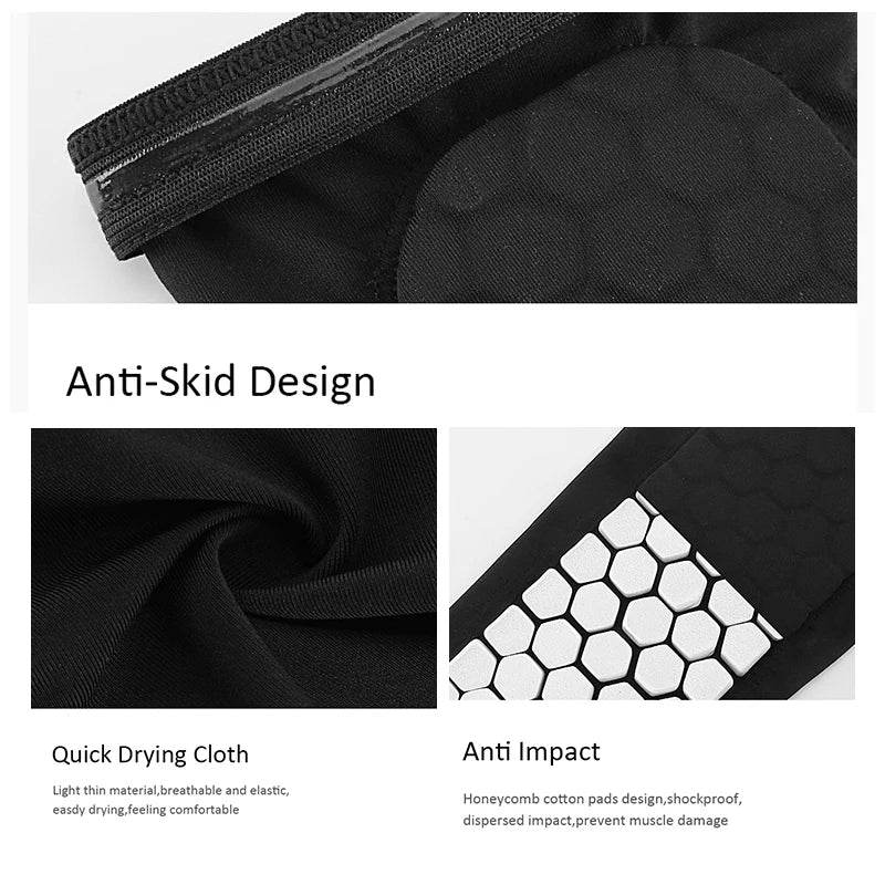 1PC Shockproof Honeycomb Leg Sleeve – Shin Guard & Support Sock for Sports - Image 7