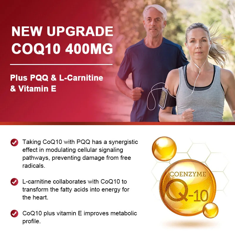 120PCS Coenzyme Q10 Capsules – High Absorption COQ10 for Energy & Heart Health - Image 8