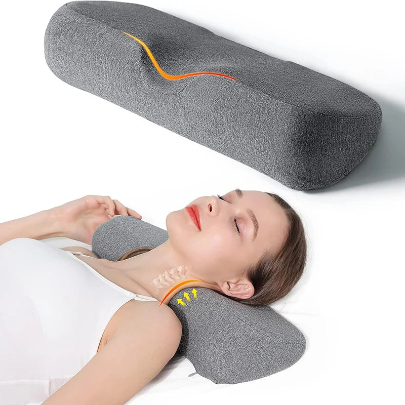 Cervical Contour Memory Foam Pillow – Orthopedic Neck Support for Side Sleepers