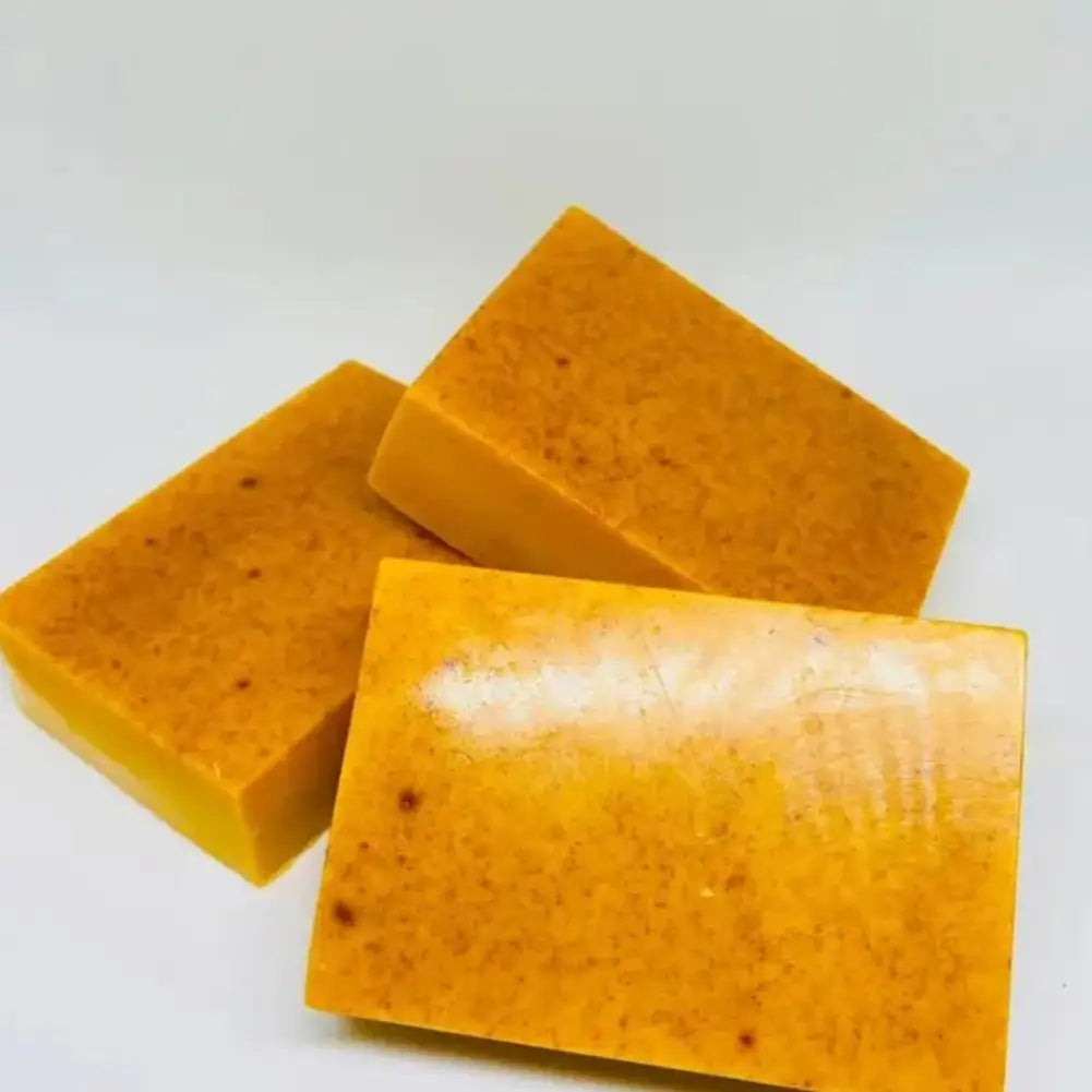100g Turmeric Handmade Soap – Lemon Kojic Acid Soap for Face & Body Care (1/3/5pcs) - Image 5