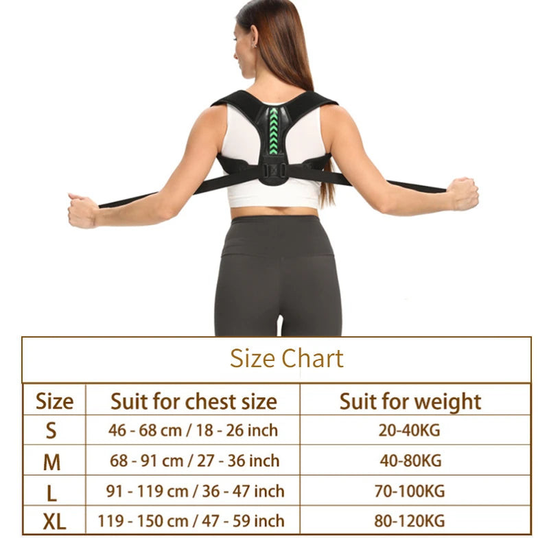 Adjustable Back & Shoulder Posture Corrector Belt - Image 6