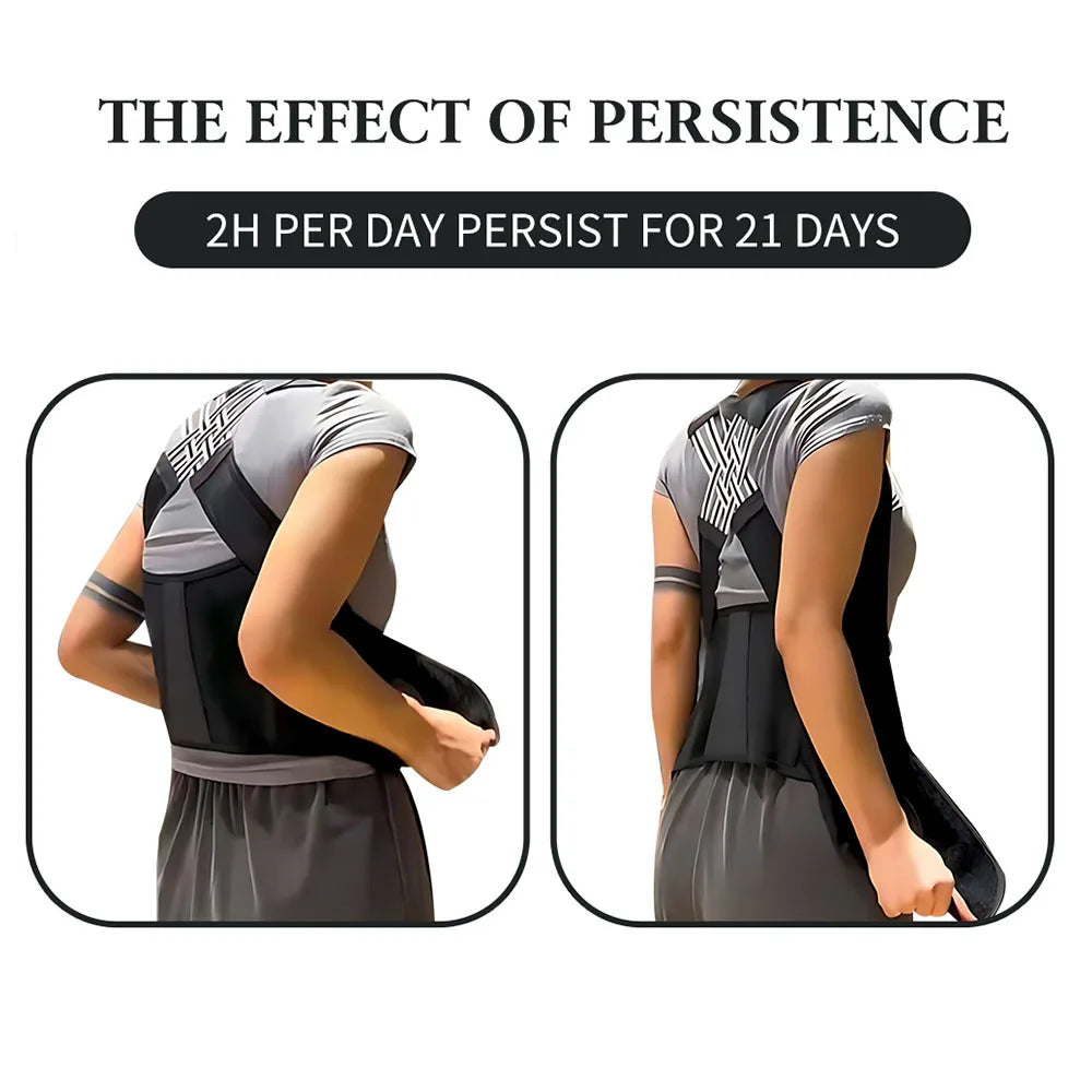 New Adult Posture Corrector Belt – Breathable Back Support Strap for Sitting Position Correction - Image 3