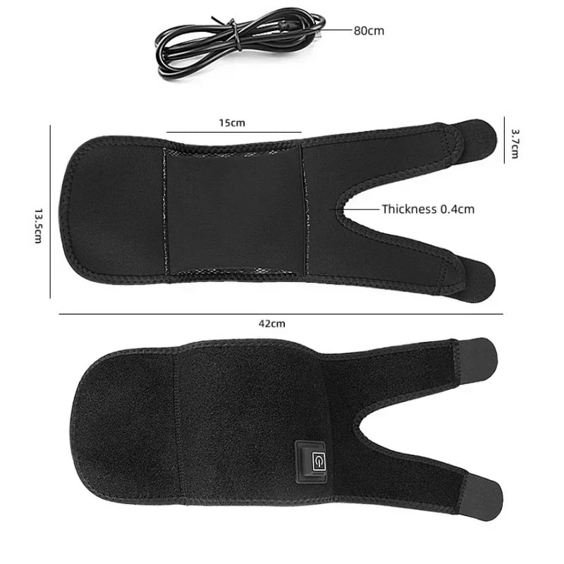 Electric Heated Knee & Joint Massager – Adjustable Hot Compress Brace - Image 6