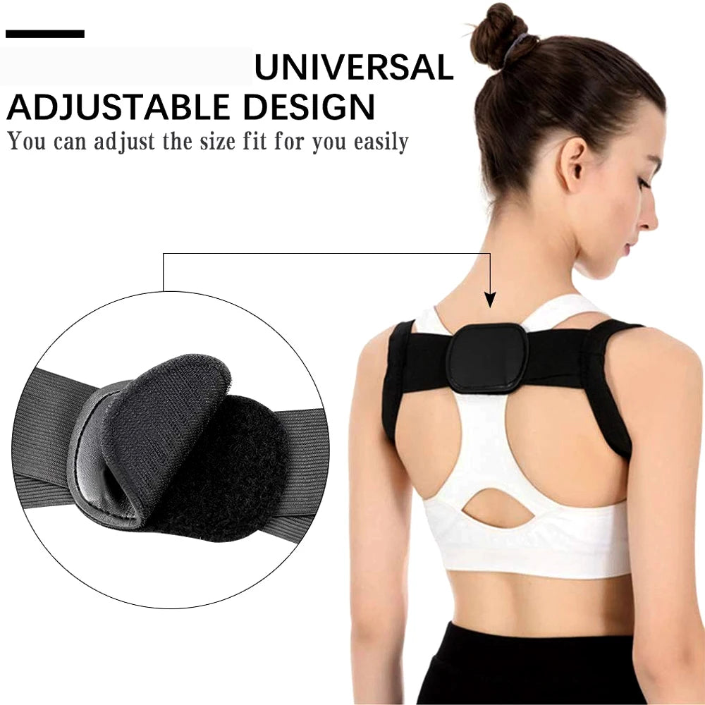 Adjustable Back Posture Corrector Belt – Shoulder, Neck & Spine Support for Men and Women - Image 3