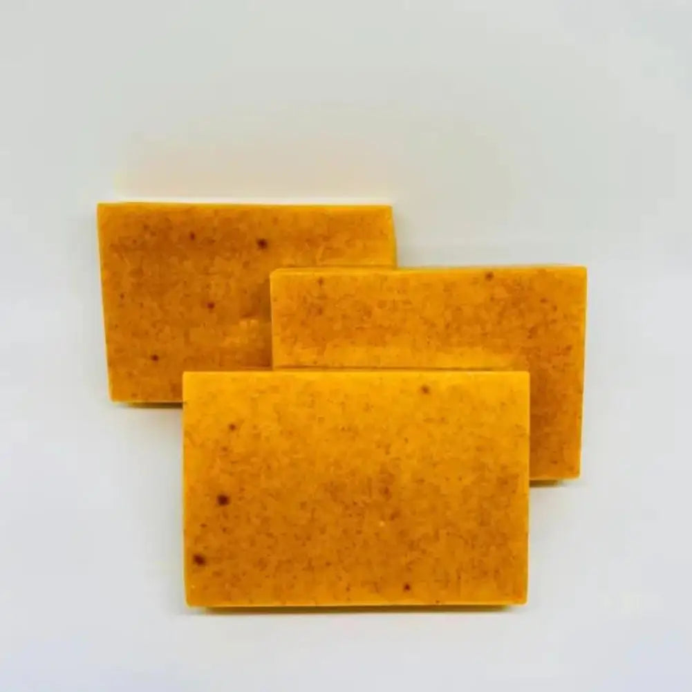 100g Turmeric Handmade Soap – Lemon Kojic Acid Soap for Face & Body Care (1/3/5pcs) - Image 4