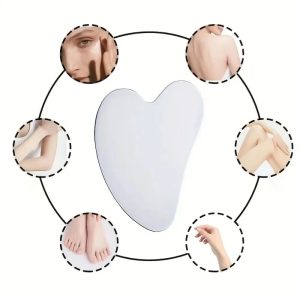 Heart-Shaped Gua Sha Board – Stainless Steel Muscle Massage Tool