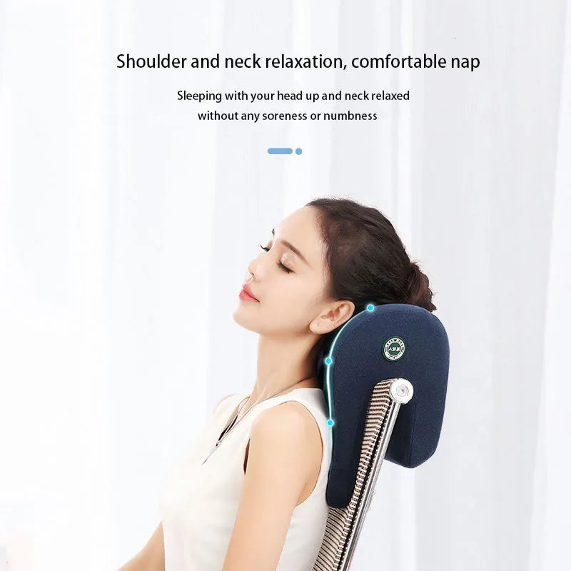 Neck Support Office Rest Lunch Break Pillow – Memory Foam Nap Pillow for Travel & Desk Use - Image 3