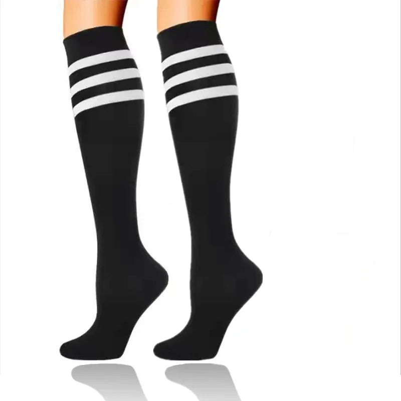 30mmHg Knee-High Compression Socks – Unisex Sports & Medical Support for Edema, Diabetes, and Varicose Veins - Image 7