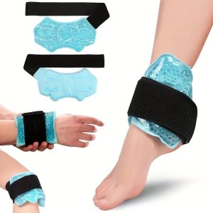 Ankle Foot Ice Pack Wrap – Reusable Gel Bead Pad for Injury & Pain Relief