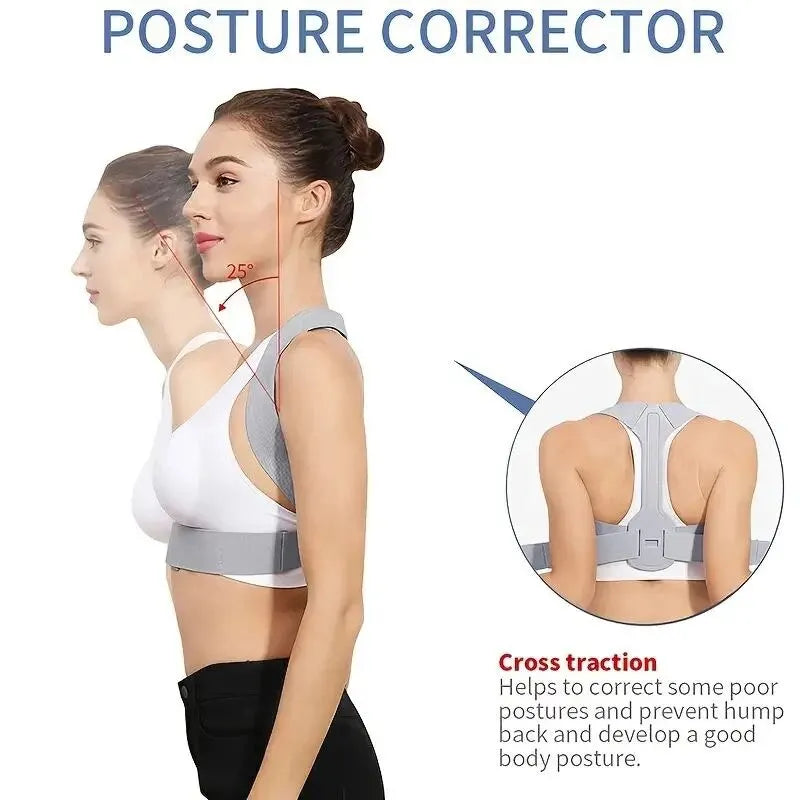 Adjustable Posture Correction Back Brace – Unisex Hunchback Prevention Support - Image 2