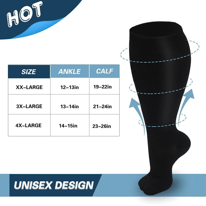 Unisex Compression Socks – Knee-High Support for Varicose Veins, Sports, Travel & Pain Relief - Image 5