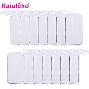 10/20pcs Silicone Gel Electrode Pads β TENS Unit Replacement Pads for Digital Therapy Machines (2mm Plug)