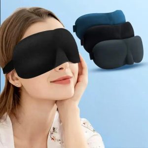 3D Contoured Eye Mask for Sleeping – Molded Night Blindfold for Women & Men