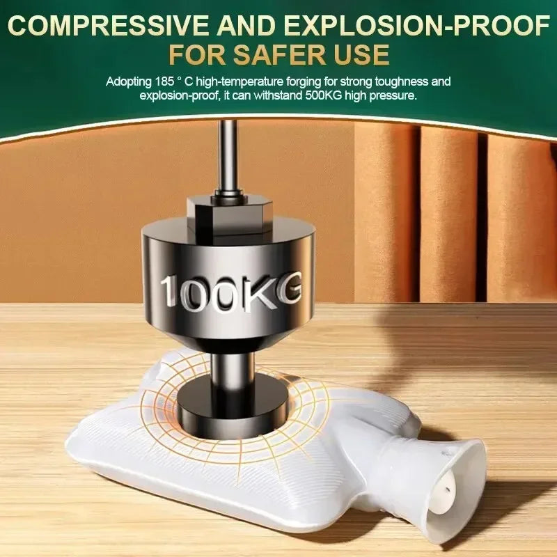 Winter Hot Water Bottle 1L/2L – Plush Foot Warmer & Belly Warmer Bag - Image 5