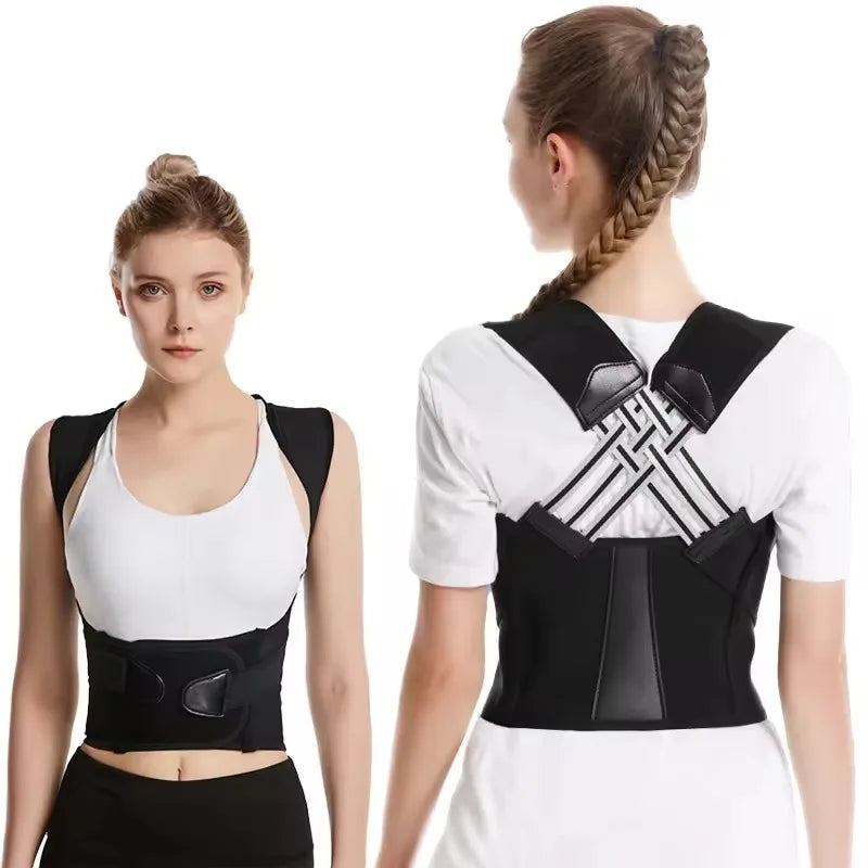New Adult Posture Corrector Belt – Breathable Back Support Strap for Sitting Position Correction