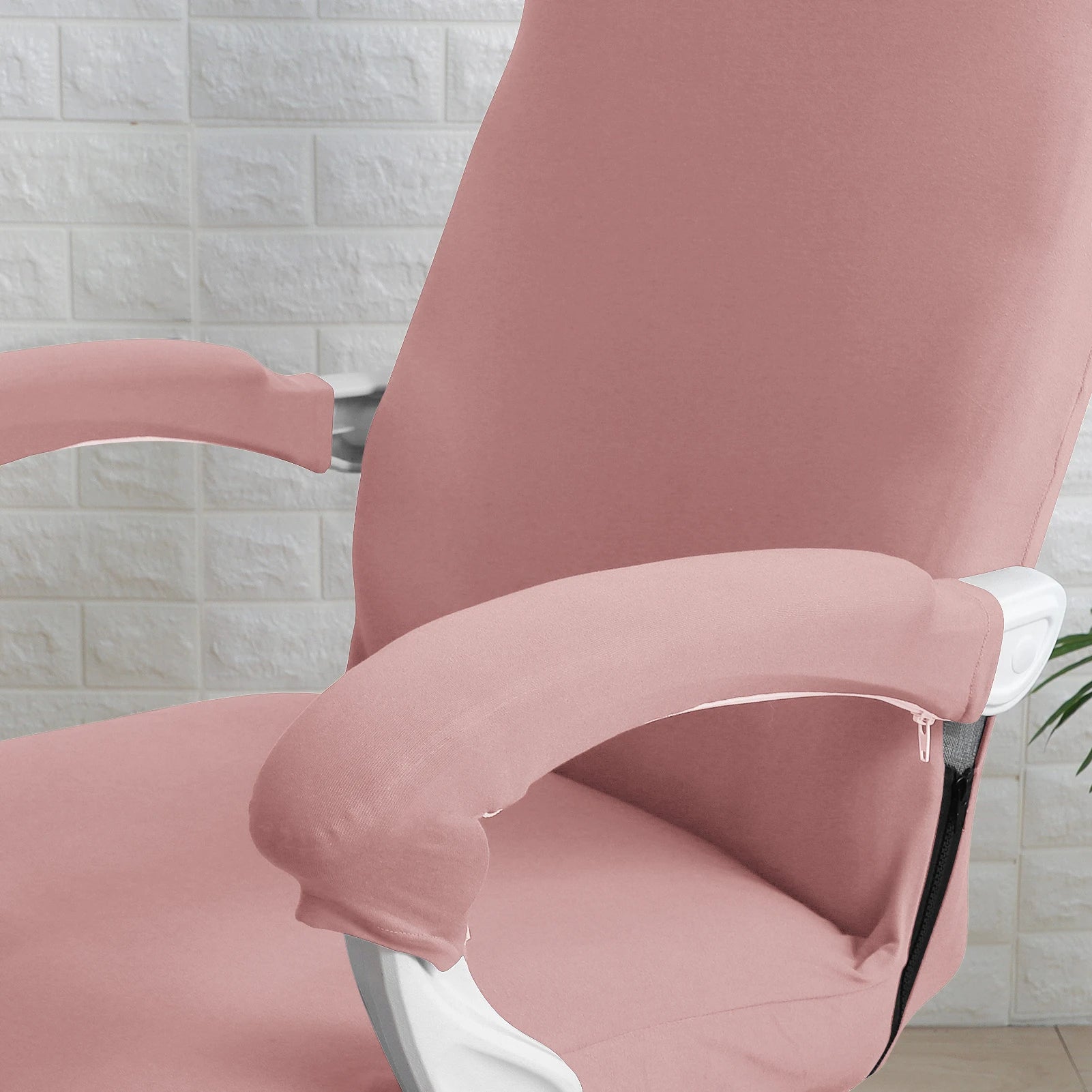 Universal Elastic Armrest Covers – Solid Color, Washable & Dustproof (1 Pair) - Image 13