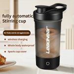 USB Rechargeable Self-Stirring Shaker Cup – Portable Mixer for Protein & Meal Replacement Shakes