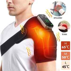 3-in-1 Heated Knee Massager – Wireless Massage Belt for Knee, Shoulder & Elbow